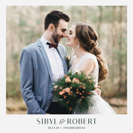 Modèle de cabine photo typographique petite