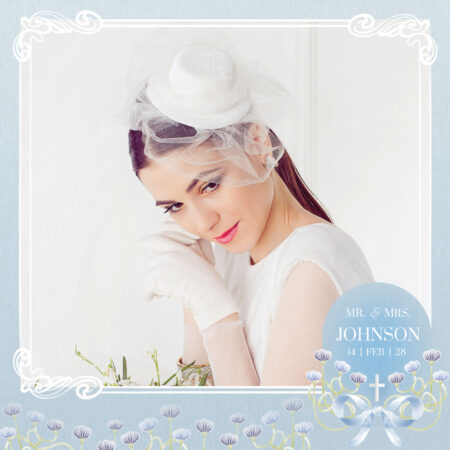 Modèle de cabine photo pour mariage chrétien bleu