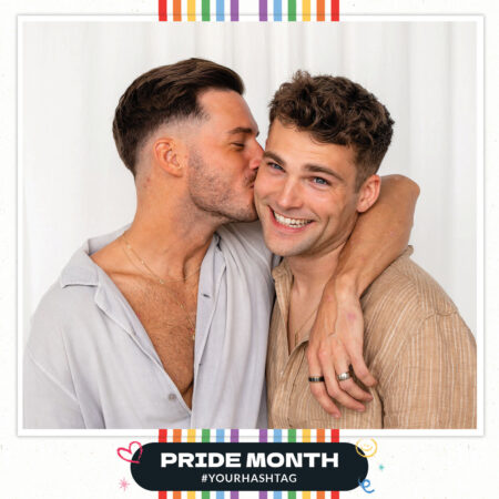 Modèle simple de photomaton LGBT