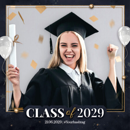 Modèle de cabine photo pour remise des diplômes