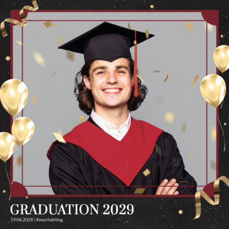 Modèle de cabine photo pour fête de remise des diplômes