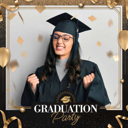 Modèle de cabine photo pour fête de remise des diplômes