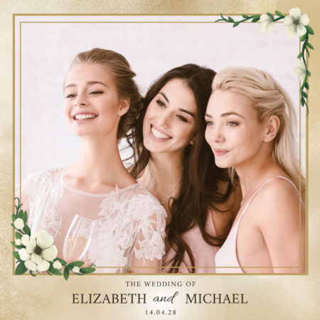 Modèle de cabine photo pour mariage rustique