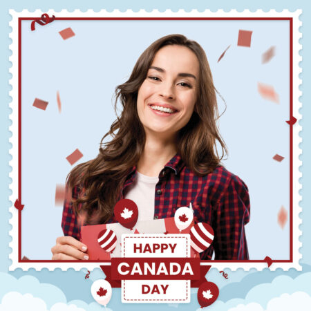 Modèle de cabine photo pour la Fête du Canada V4