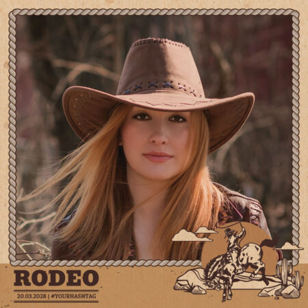 Modèle de cabine photo pour fête rodeo