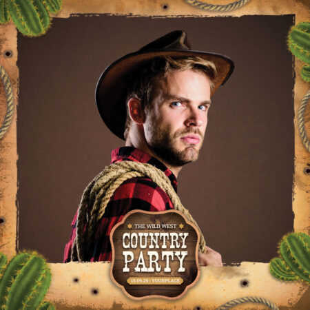 Modèle de Cabine Photo Country & Western