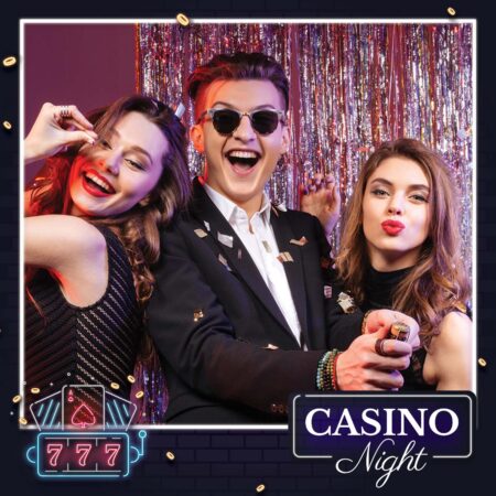 Modèle de cabine photo pour soirée casino
