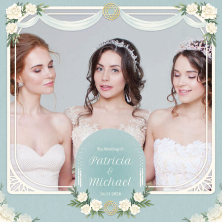 Modèle de cabine photo pour mariage juif