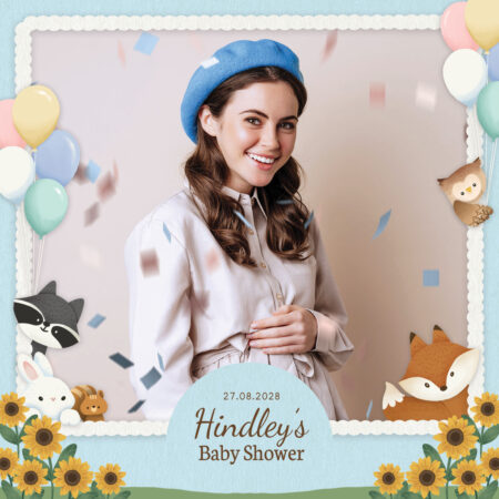 Modèle de cabine photo pour baby shower