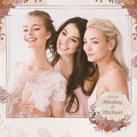 Modèle de photobooth pour mariage rustique