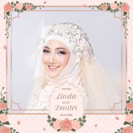 Modèle de cabine photo pour mariage islamique