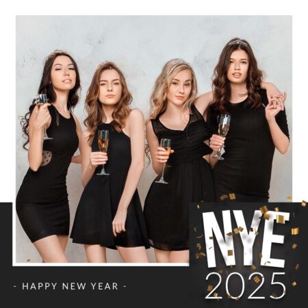 Modèle gratuit de cabine photo pour fête du Nouvel An