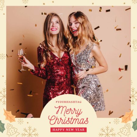 Modèle de cabine photo pour fête de Noël