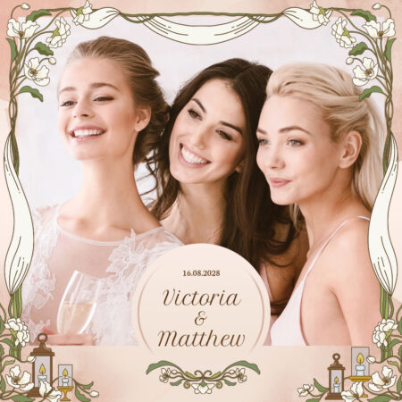 Modèle de cabine photo pour mariage juif