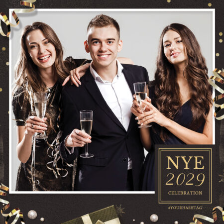 Modèle de Photobooth pour le Nouvel An