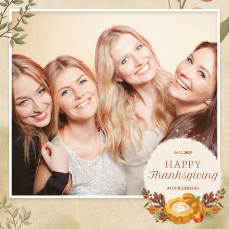 Modèle de Photobooth Joyeux Thanksgiving