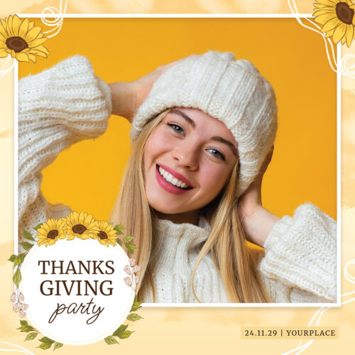 Modèle de Photobooth Tournesols d'Automne