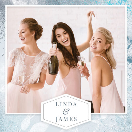 Modèle de cabine photo bleu clair