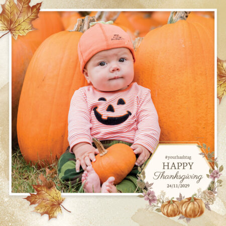 Modèle de cabine photo rustique pour Thanksgiving