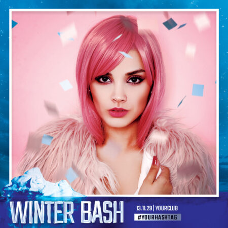 Modèle de cabine photo Winter Bash