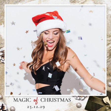 Modèle de Cabine Photo Magique de Noël