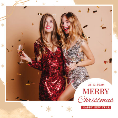Modèle de photobooth de Noël gratuit