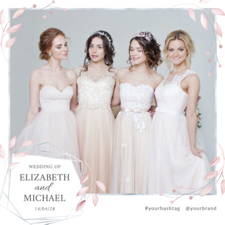 Modèle Simple Minimal pour Photobooth de Mariage Vol.5