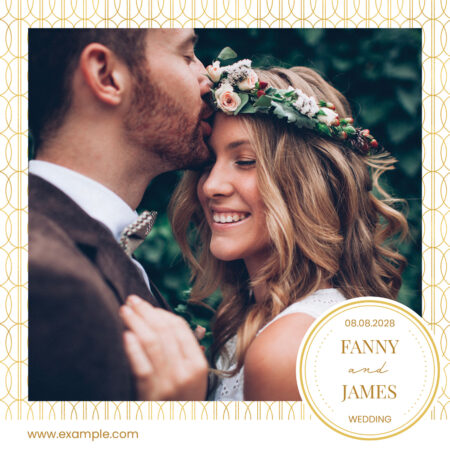 Modèle de cabine photo Cercles de mariage