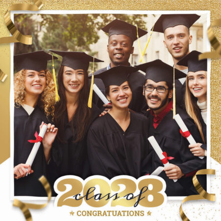 Modèle de cabine photo pour la célébration de remise des diplômes