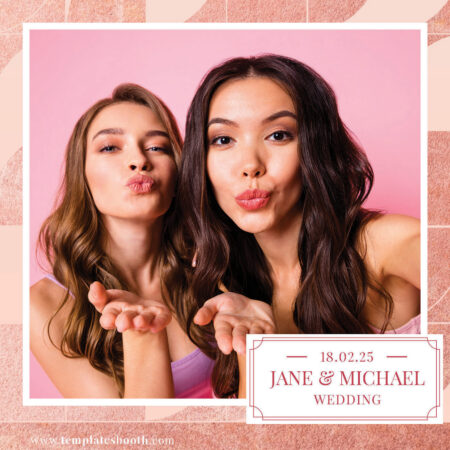 Modèle de cabine photo à motif de roses