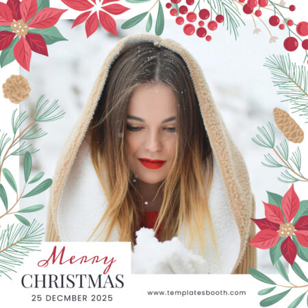 Modèle Élégant de Cabine Photo de Noël