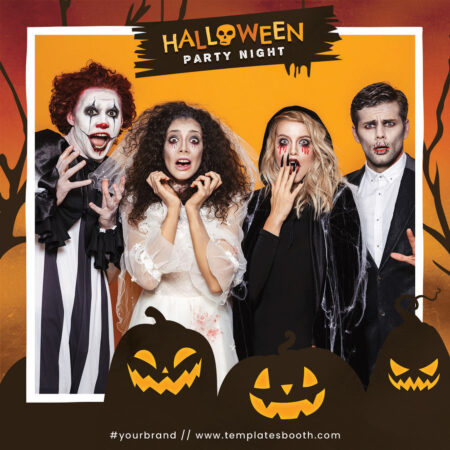Modèle de cabine photo pour soirée Halloween