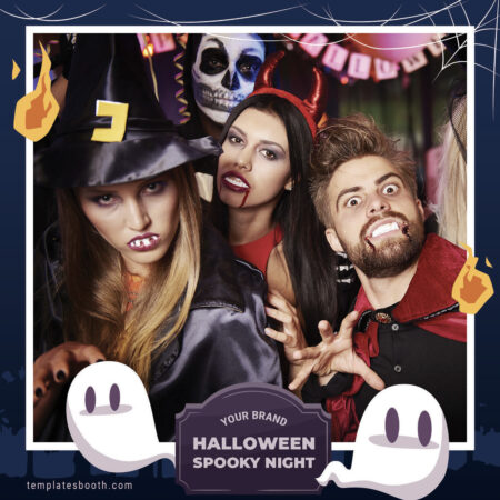 Modèle de cabine photo Bonbons ou bêtises