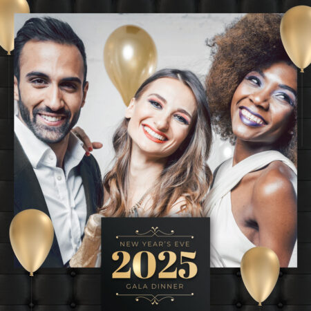 Modèle de cabine photo pour fête du Nouvel An