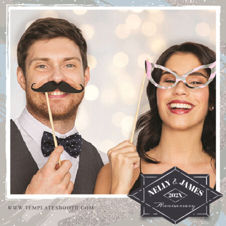 Modèle de cabine photo pour fête Uptown
