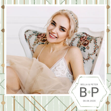 Modèle de Photobooth Vert Forêt