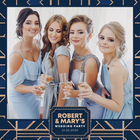 Modèle gratuit de cabine photo Art déco